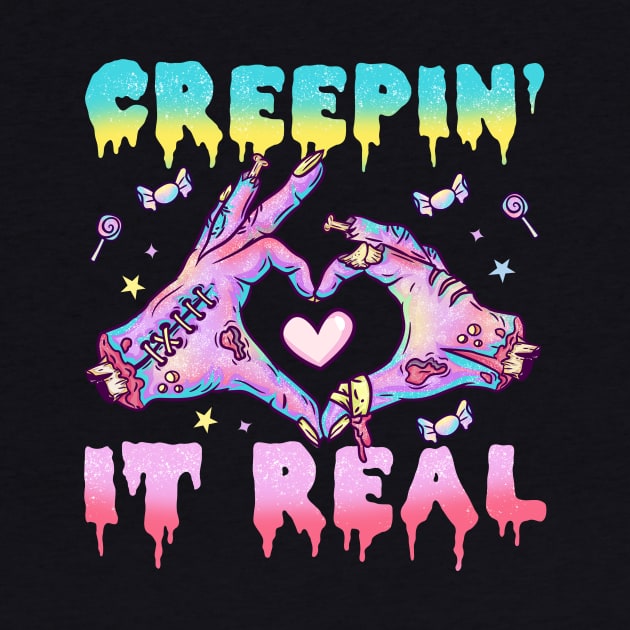 Creepin It Real - Aesthetic Pastel Goth Gift by biNutz